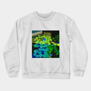 Water Lilies Nature Painting Crewneck Sweatshirt